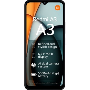 Xiaomi Redmi A3 - 64GB - Midnight Zwart