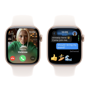 Apple Watch Series 10 GPS + Cellular 42mm Light Blush Sport Band S/M Smartwatch Rose Gold