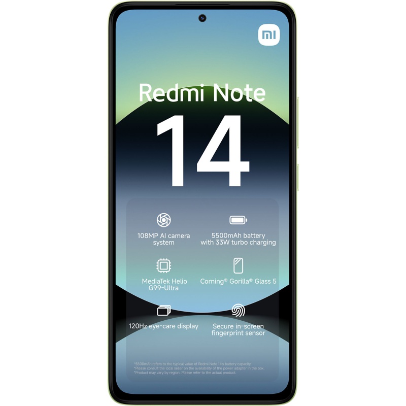 Xiaomi Redmi Note 14 256GB- 4G Lime Green