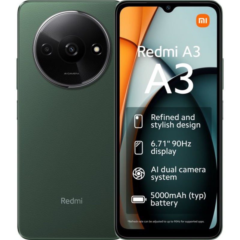 Xiaomi Redmi A3 128GB - Forest Green