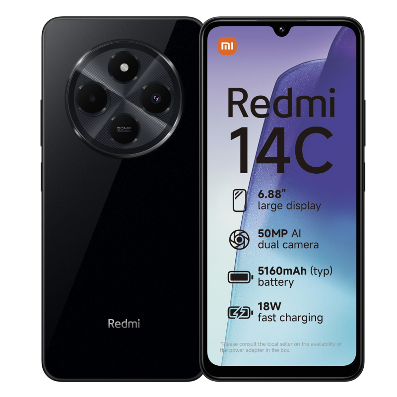 XIAOMI Redmi 14C - 128GB - Midnight Zwart