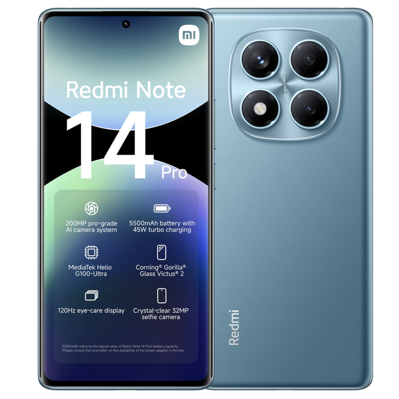 Xiaomi Redmi Note 14 Pro - 4G - 256GB - Ocean Blauw