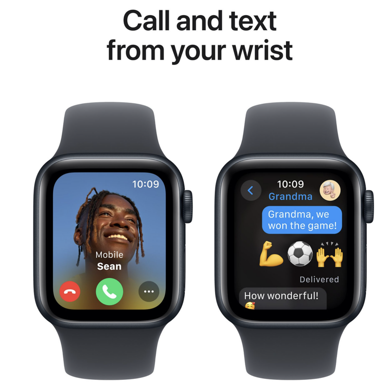 Apple Watch SE GPS 44mm Midnight Sport Band M/L Smartwatch Midnight Aluminium